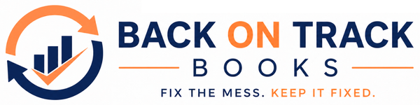Back on Track Books logo with tagline Fix the Mess Keep It Fixed